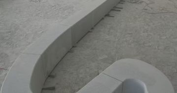 深圳 花岗岩整石坐凳拼装