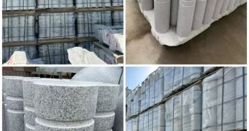 深圳 芝麻白花岗岩挡车柱、隔离柱多少钱