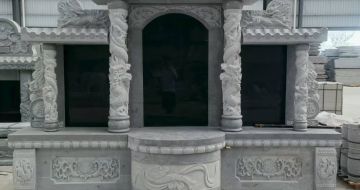 深圳 芝麻灰高档墓碑，土墓，可定制