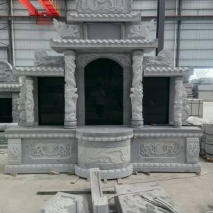 深圳 芝麻灰高档墓碑，土墓，可定制