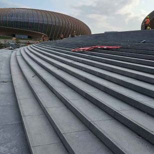 深圳 弧形整石台阶铺装效果图