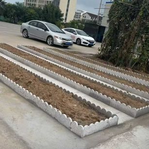 深圳 花边石、花围石、花园石安装效果