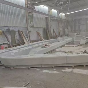 深圳 花岗岩整石坐凳拼装