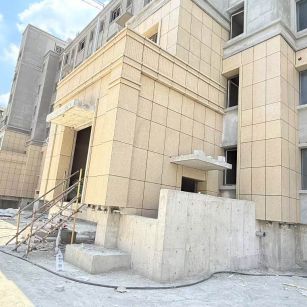 深圳 黄金麻干挂，工地实拍