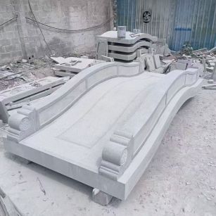 深圳 芝麻灰花岗岩园林景观 小石桥