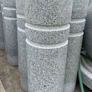 深圳 芝麻白花岗岩挡车柱、隔离柱多少钱