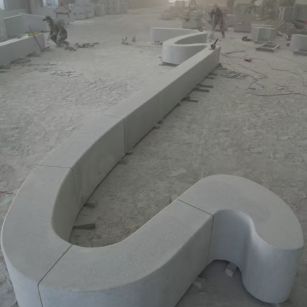 深圳 花岗岩整石坐凳拼装