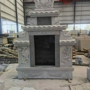 深圳 芝麻灰高档墓碑、土墓，一套也支持定做