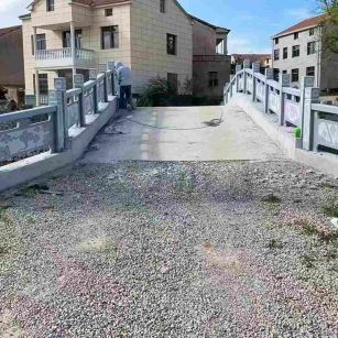 深圳 芝麻灰花岗岩桥栏杆