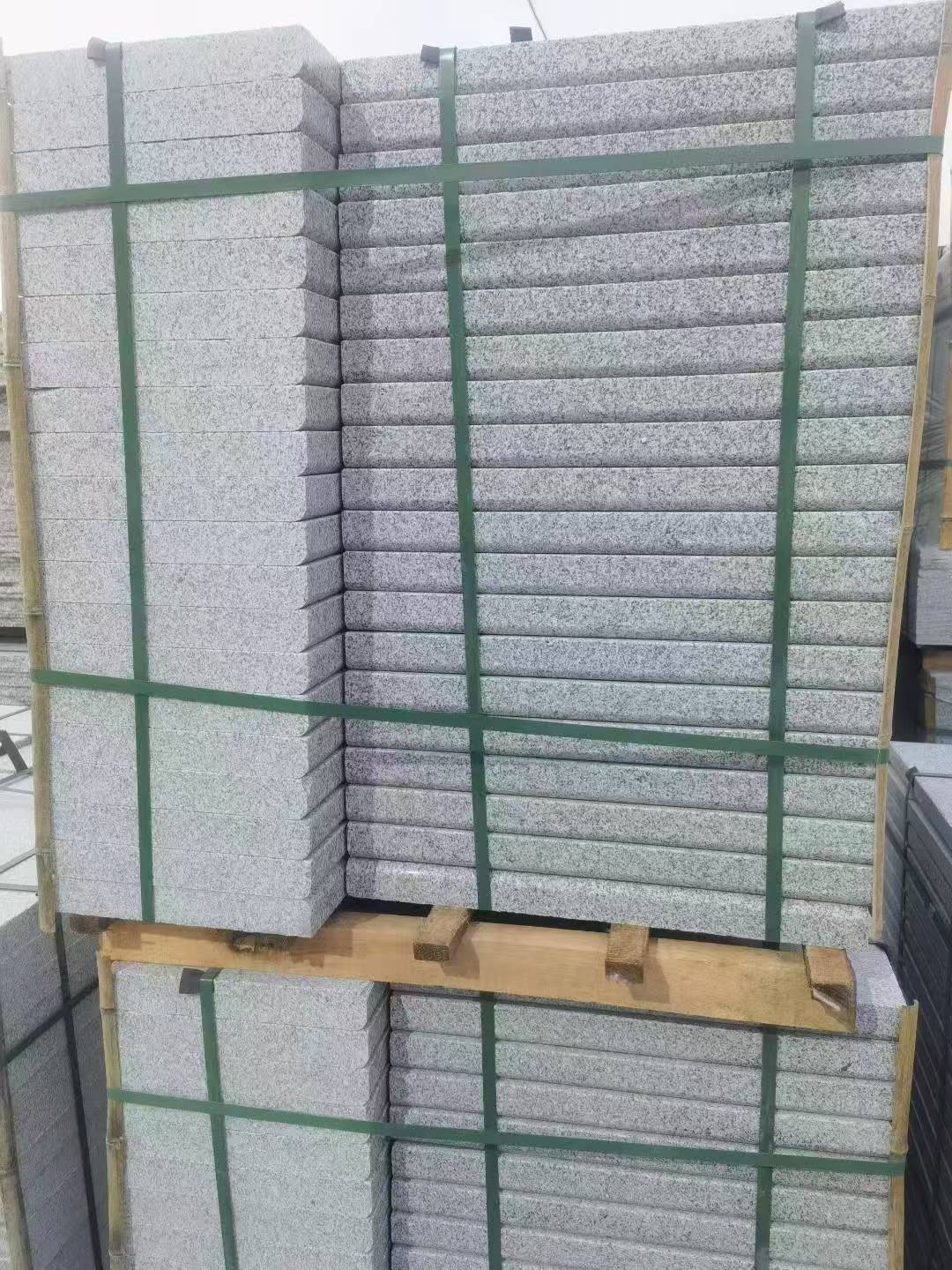 深圳 5公分芝麻白，倒斜角，室外楼梯踏步