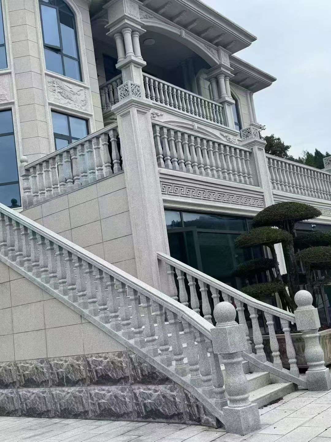 深圳 芝麻白别墅，栏杆