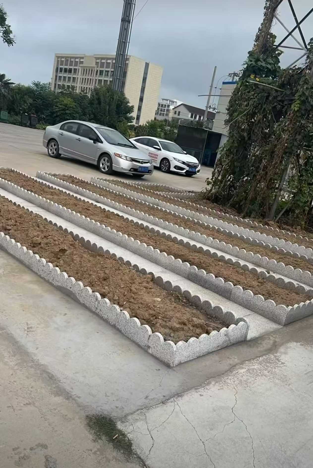 深圳 花边石、花围石、花园石安装效果