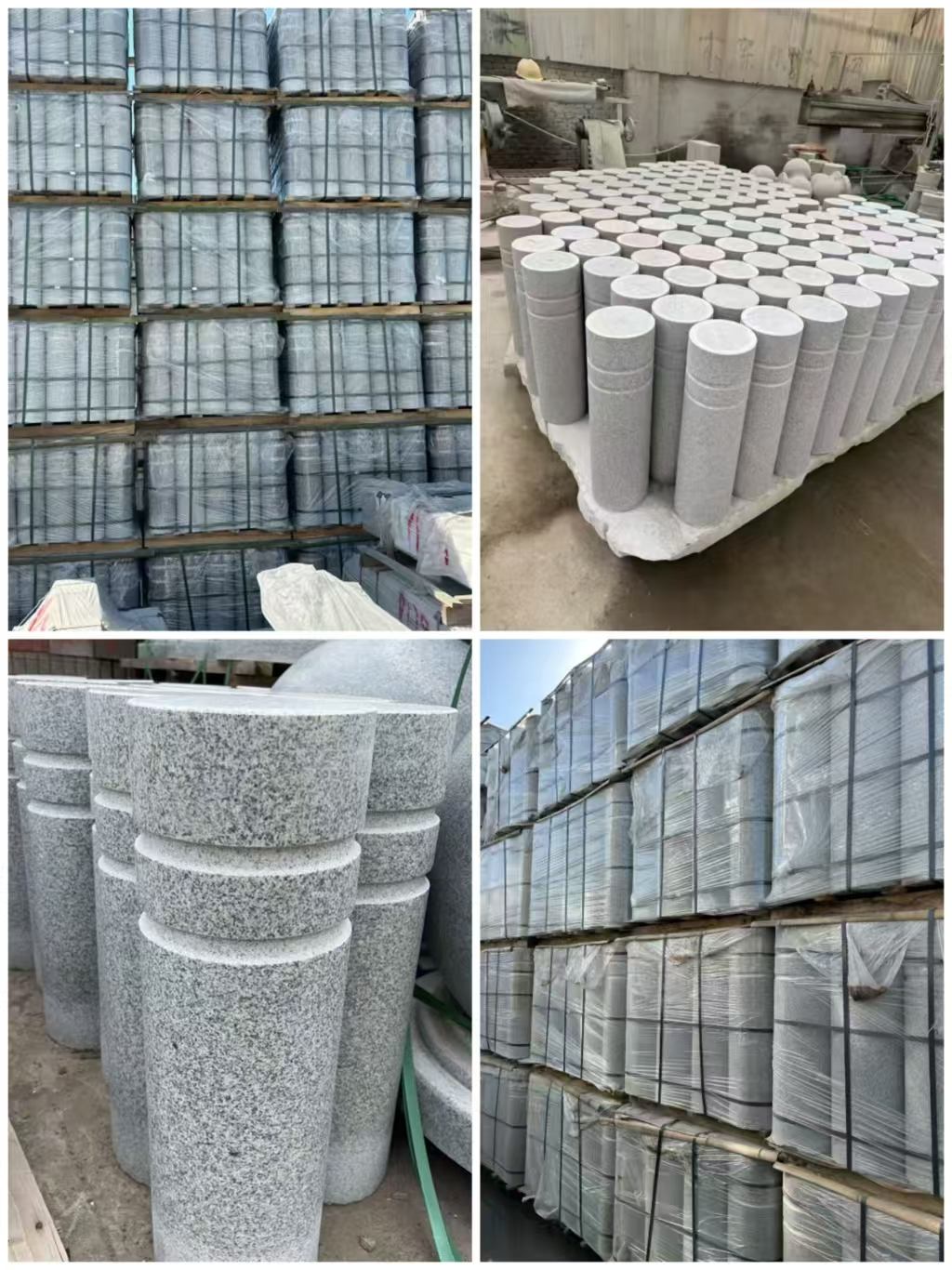 深圳 芝麻白花岗岩挡车柱、隔离柱多少钱